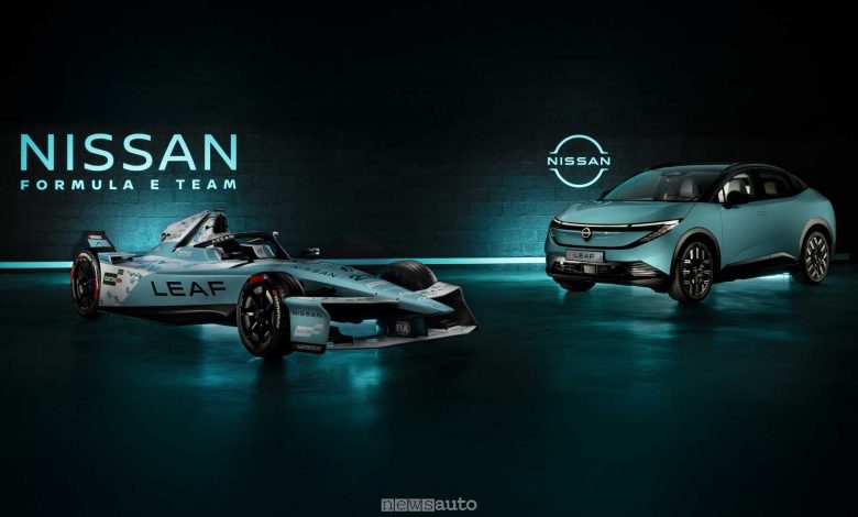 Nissan corre a Londra con una livrea turchese a Londra, in omaggio al lancio della nuova LEAF
