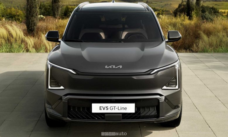 Nuova Kia EV5 GT Line frontale