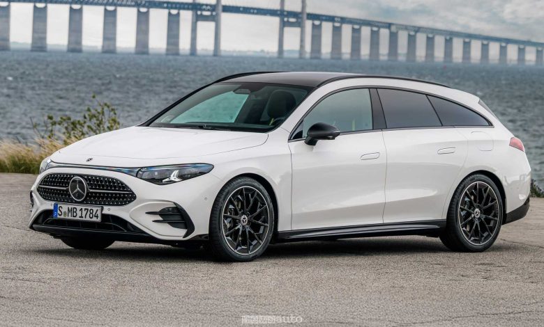 Mercedes CLA 250+ Shooting Brake anteriore 3/4