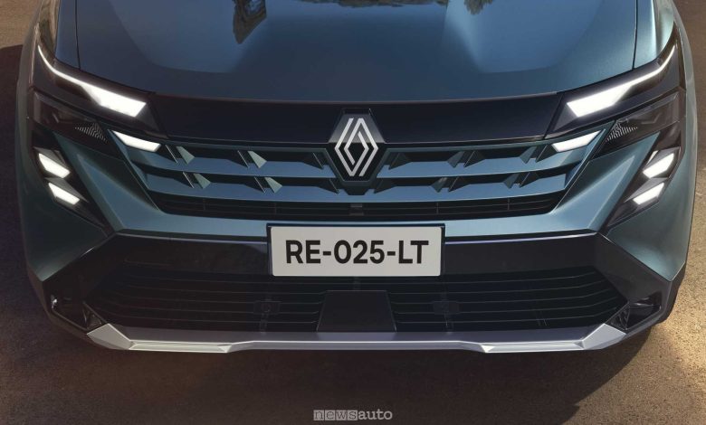 Renault Boreal frontale firma luminosa