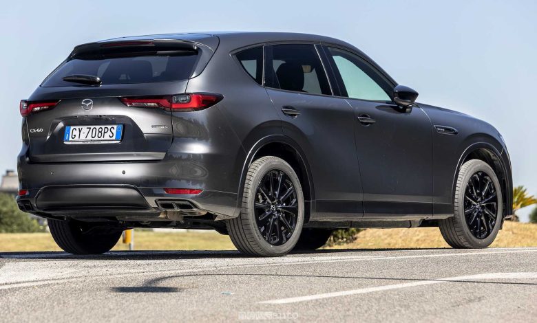 Mazda CX-60 e-Skyactiv D posteriore 3/4