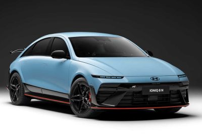 Hyundai Ioniq 6 N anteriore 3/4