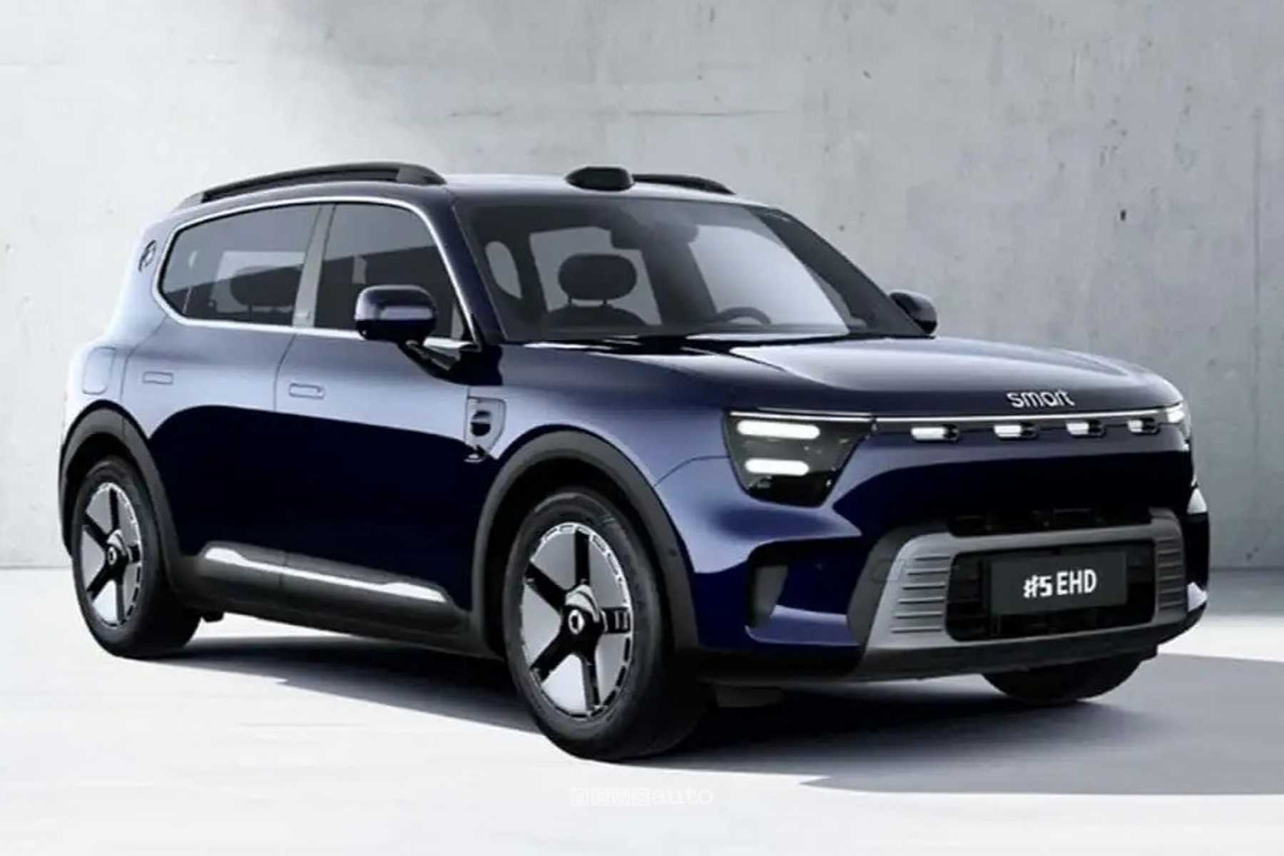 Smart #5 ibrida plug-in, ritorno al termico per il SUV in Cina