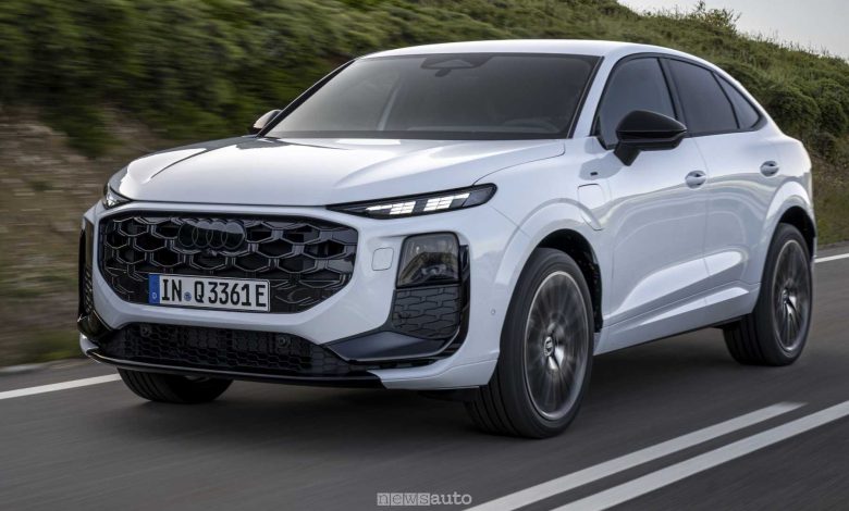 Audi Q3 Sportback e-hybrid su strada
