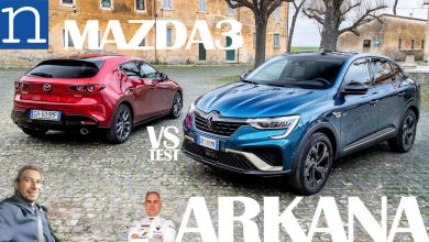 Mazda3 vs Renault Arkana video-prova