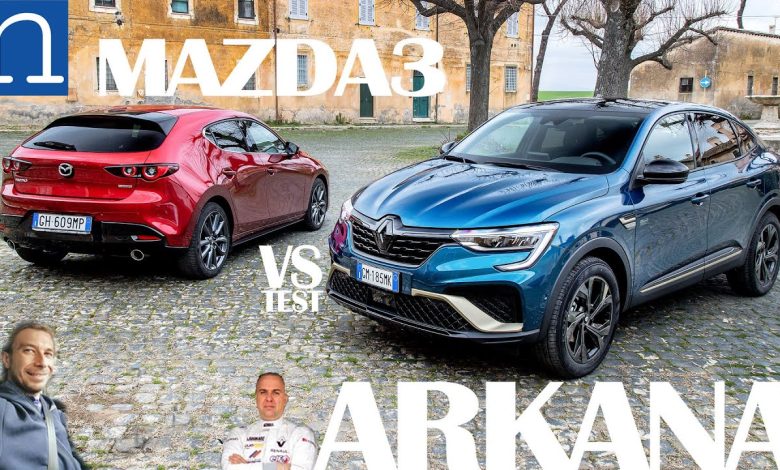Mazda3 vs Renault Arkana video-prova