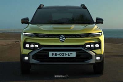 Renault Kiger frontale, firma luminosa anteriore