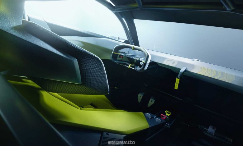 Abitacolo dell'Opel Corsa GSE Vision Gran Turismo
