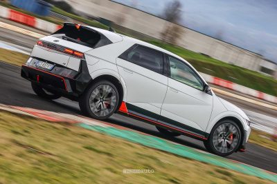 Hyundai Ioniq 5 N test in pista all'Isam di Anagni