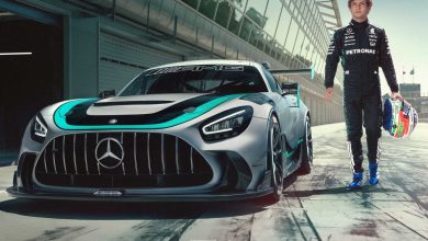 Kimi Antonelli con la Mercedes AMG GT2 Edition W16