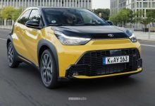 Toyota Aygo X Hybrid GR Sport su strada