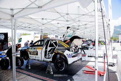 Parco chiuso Trofeo Lancia 2025 nel Rally del Lazio Cassino