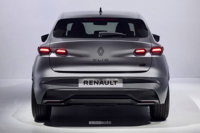 Renault Clio 2026 posteriore grigio scisto