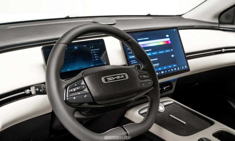 SWM G01 Pro volante abitacolo