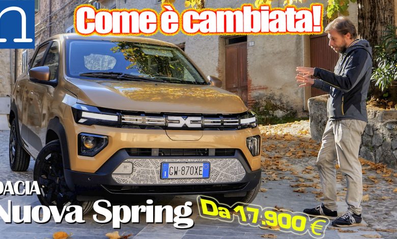 Dacia Spring Restyling video prova