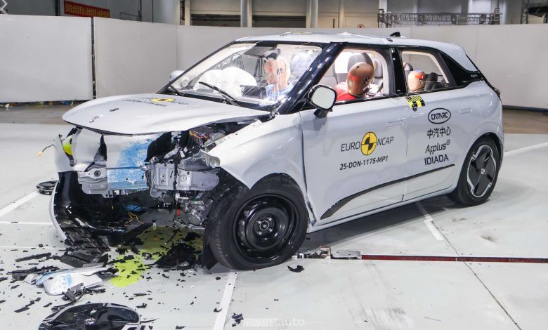 La Dongfeng Box ha ottenuto 3 stelle nei crash test Euro NCAP per cedimento della struttura frontale