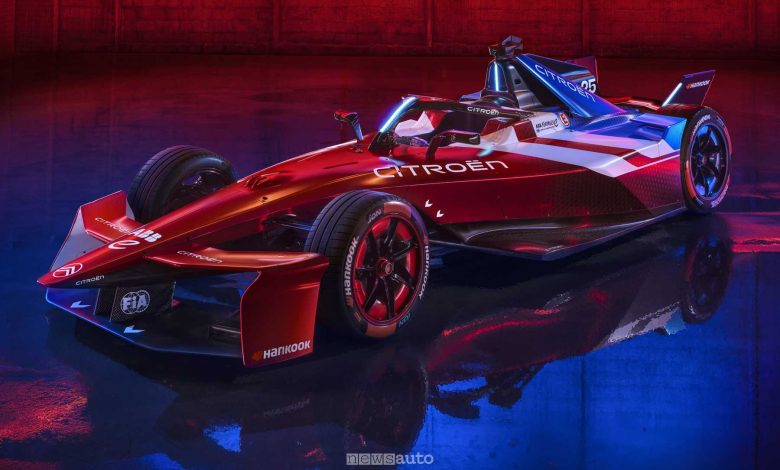 Monoposto Formula E Citroen anteriore 3/4