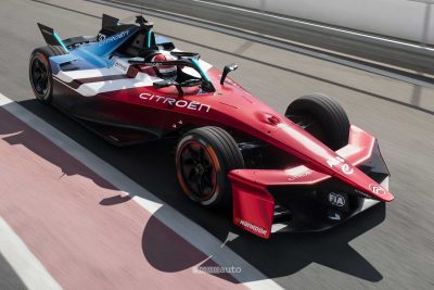 Monoposto Formula E Citroen in pista