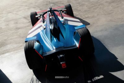 Monoposto Formula E Citroen posteriore