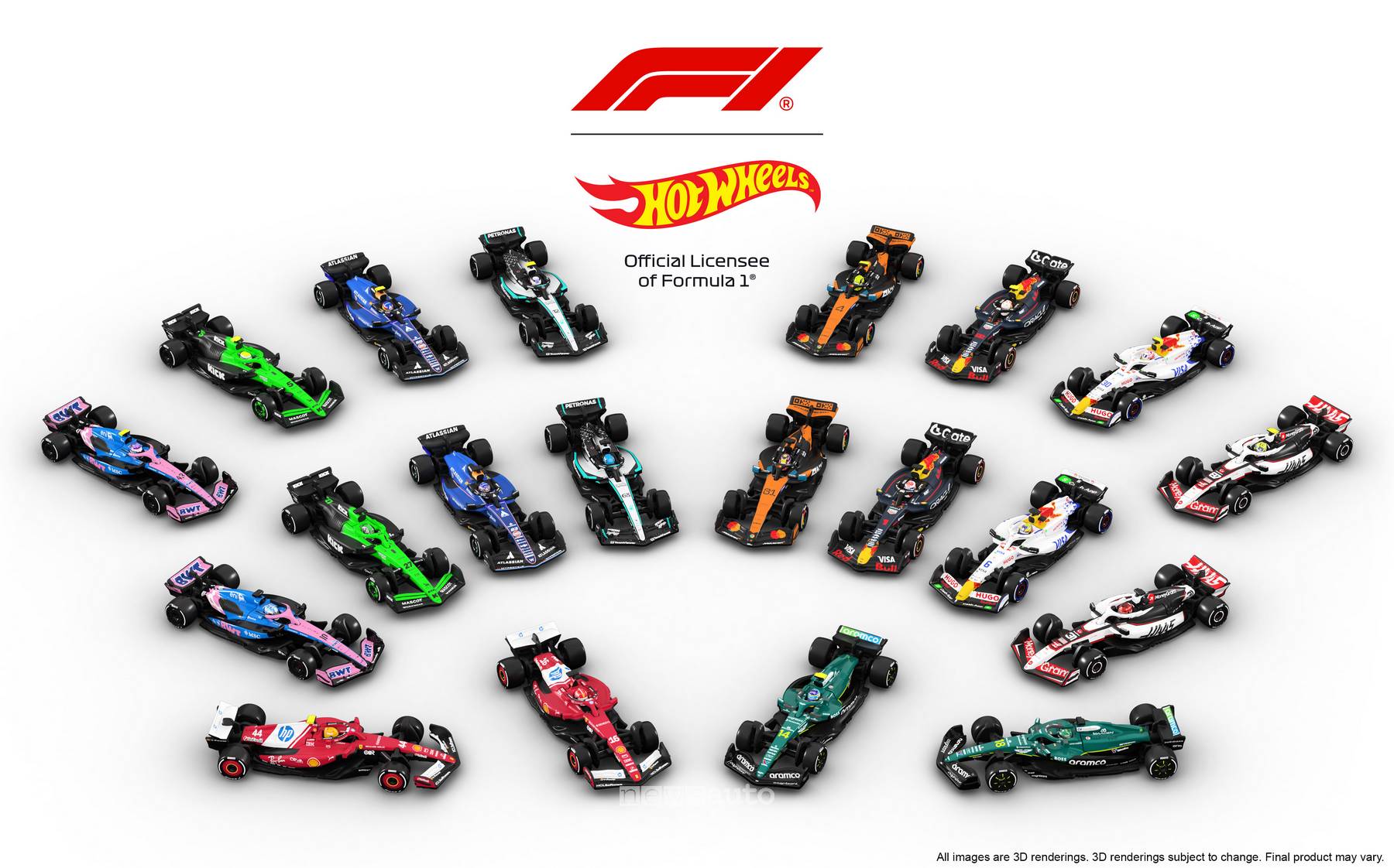 Hot Wheels F1 la griglia 2025 è completa