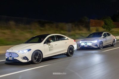 Test autonomia Mercedes CLA sul GRA di Roma