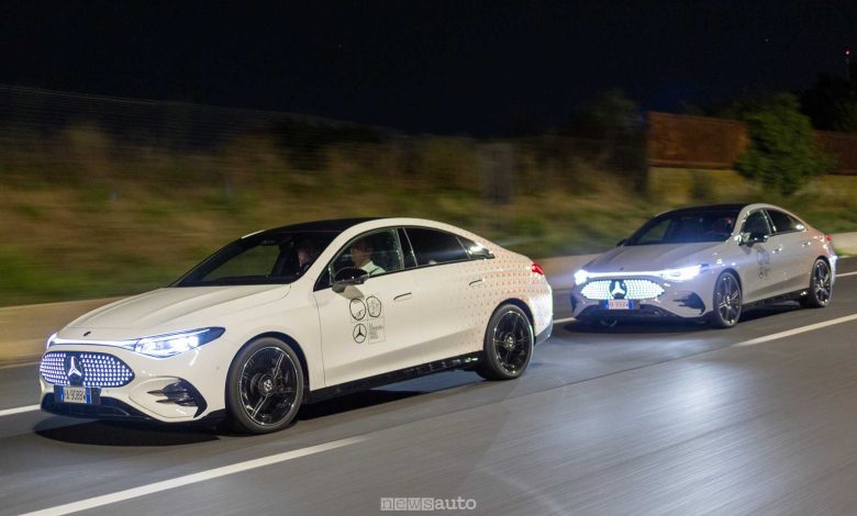 Test autonomia Mercedes CLA sul GRA di Roma