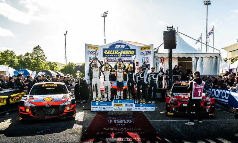 Podio WRC Rallylegend 2025