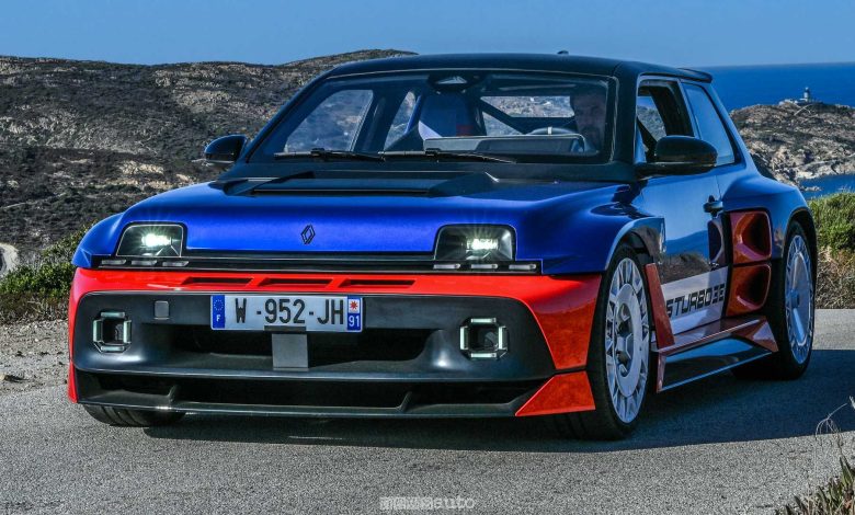 Renault 5 Turbo 3E anteriore 3/4