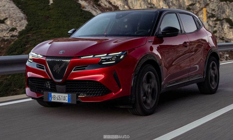Alfa Romeo Junior Milano Cortina 2026 su strada