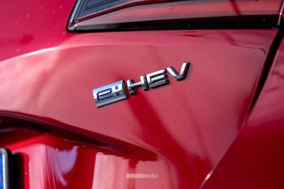 Honda Civic logo e:HEV portellone posteriore