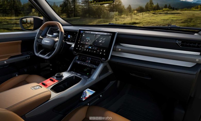 Nuova Jeep Recon plancia abitacolo