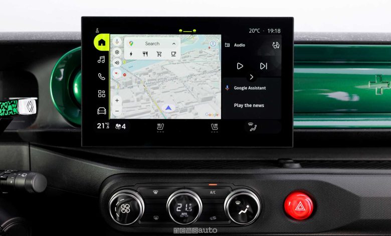 Renault Twingo E-Tech-Electric Techno Vert Absolu display infotainment