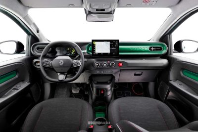 Renault Twingo E-Tech-Electric Techno Vert Absolu plancia abitacolo