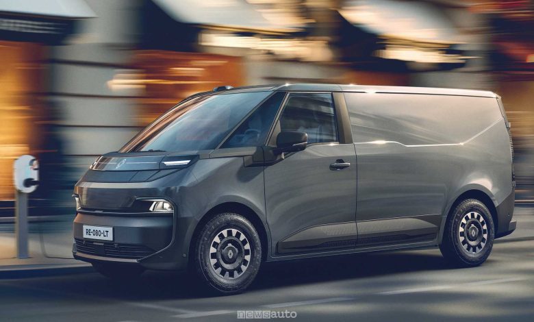 Renault Trafic Van E-Tech Electric in ricarica