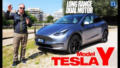 Tesla Model Y Long Range dual motor video prova