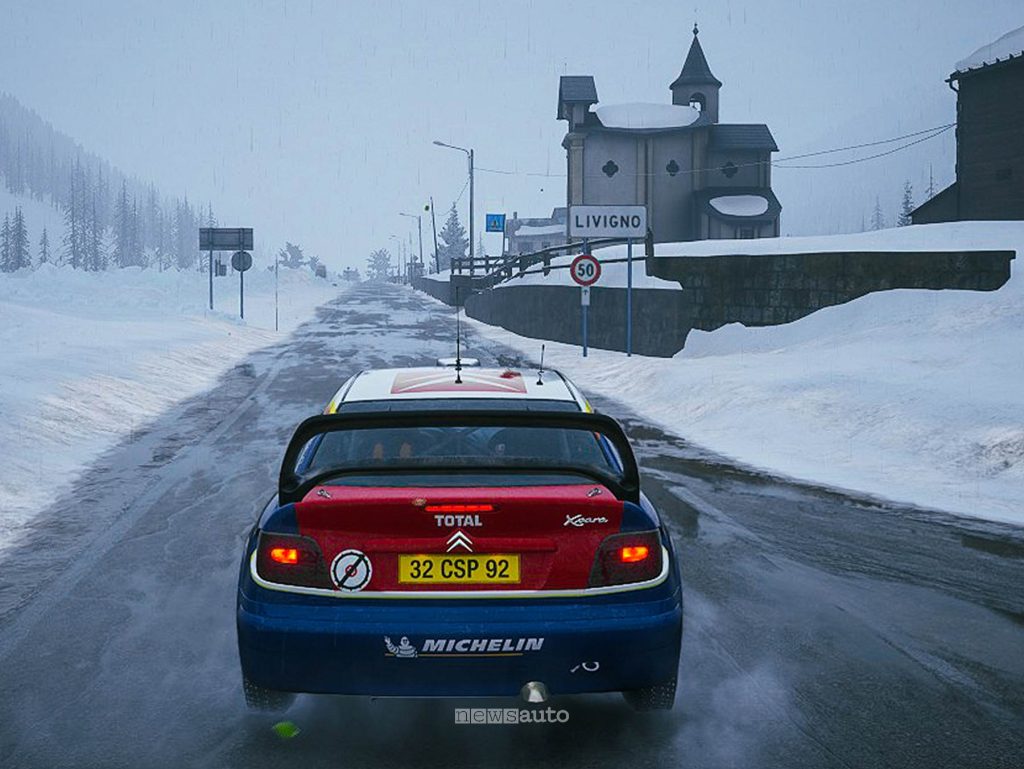 Le strade intorno a Livigno in Assetto Corsa Rally su Citroën Xsara