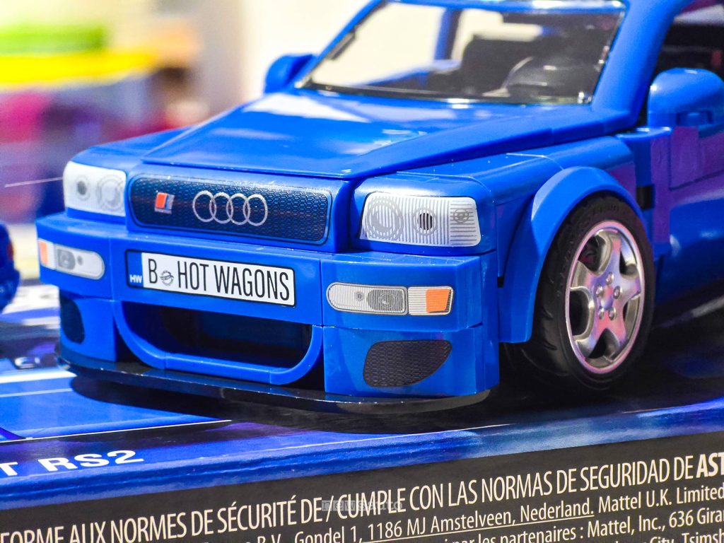 Mattel Brick Shop Audi RS2 frontale con serigrafie