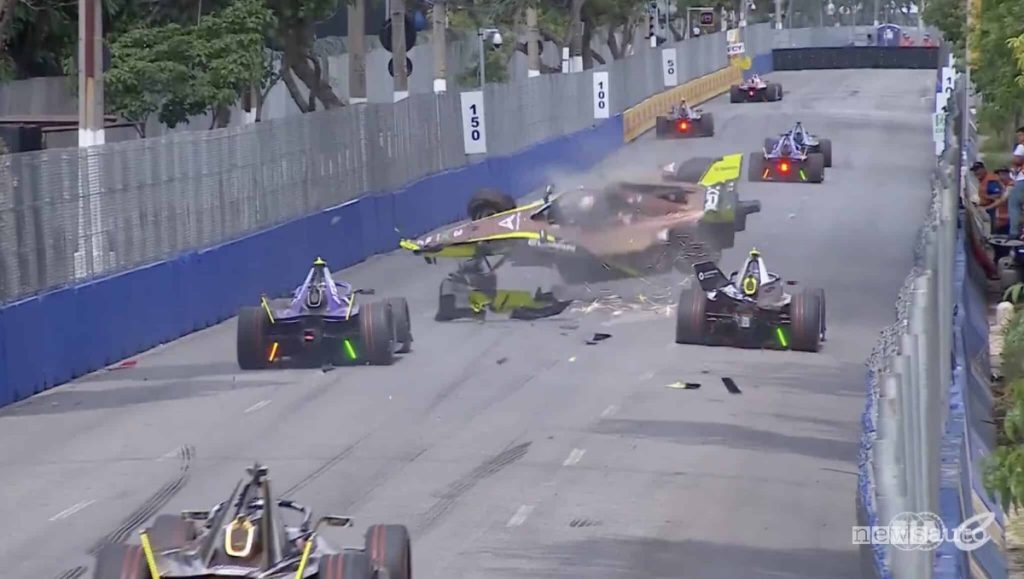 Incidente di Marti durante il Formula E E-Prix a San Paolo del Brasile 2025-2026
