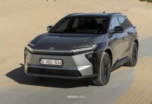 Nuova Toyota bZ4X AWD su strada