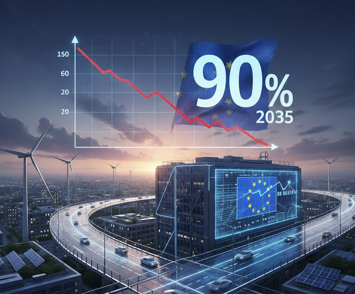 Taglio delle emissioni di CO2 al 90% nel 2035 per le auto UE