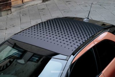 Nuova Toyota Aygo X tetto in tela chiuso