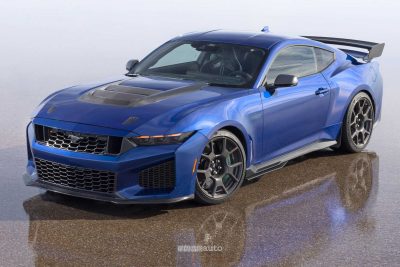 Ford Mustang Dark Horse SC Track Pack anteriore 3/4