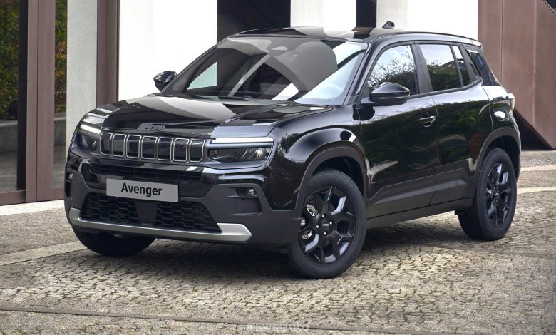 Jeep Avenger Black Edition anteriore 3/4