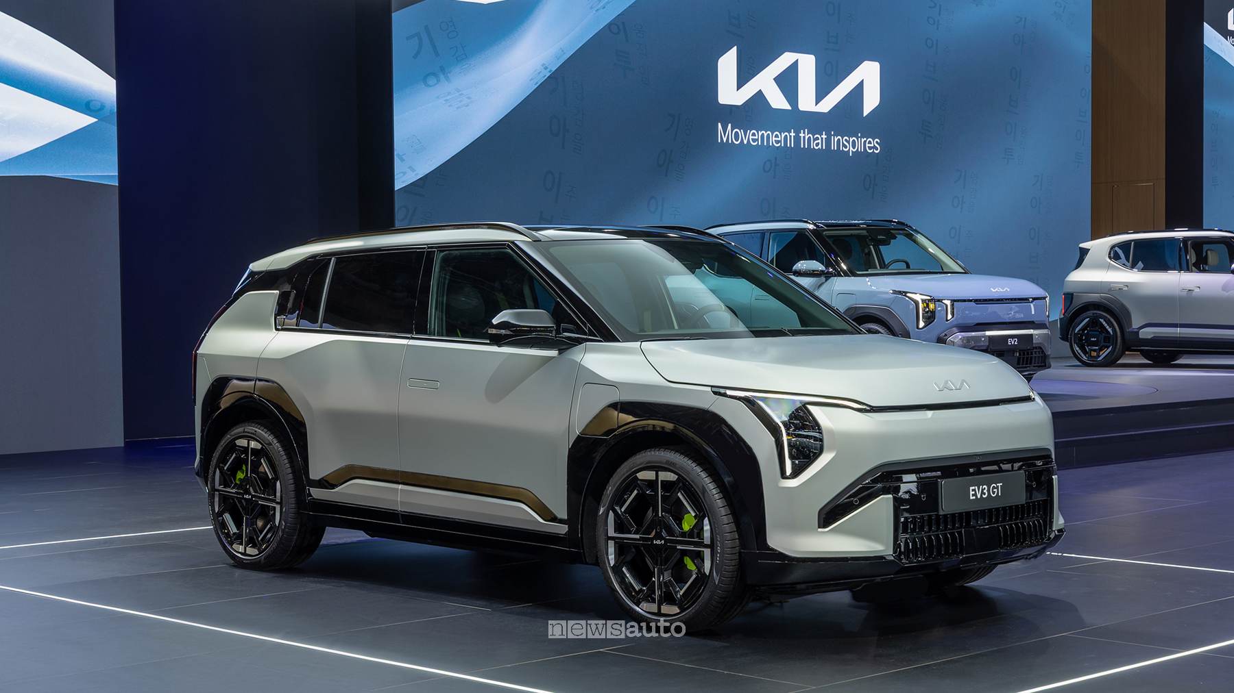 Kia svela tre nuovi modelli GT al Salone di Bruxelles: EV3, EV4 ed EV5 in versione sportiva